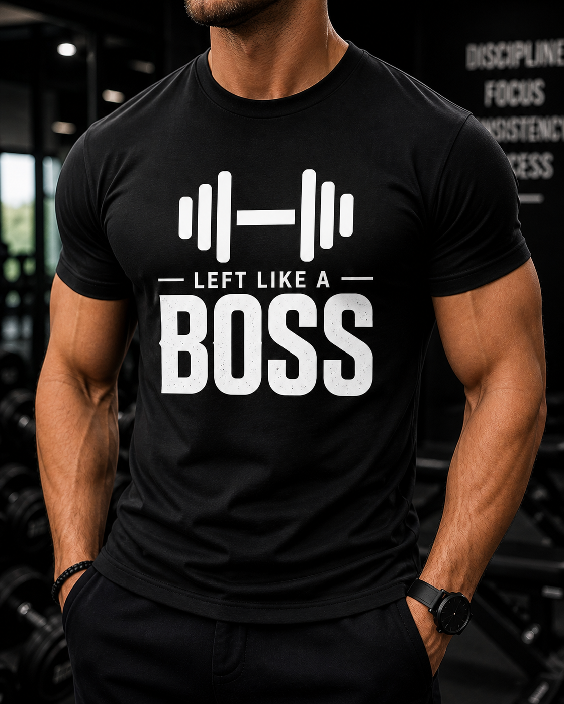 Left Like a BOSS Gym T-Shirt