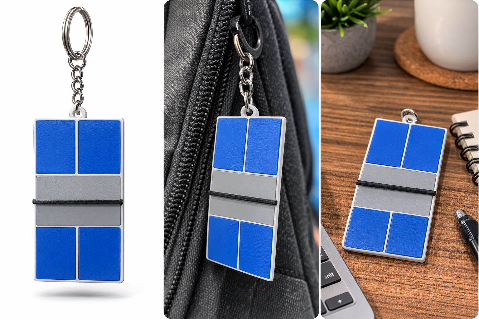 Pickleball Court Keychain
