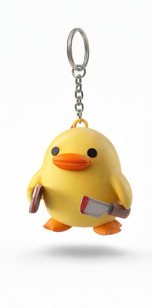 Pickleball Duck Keychain