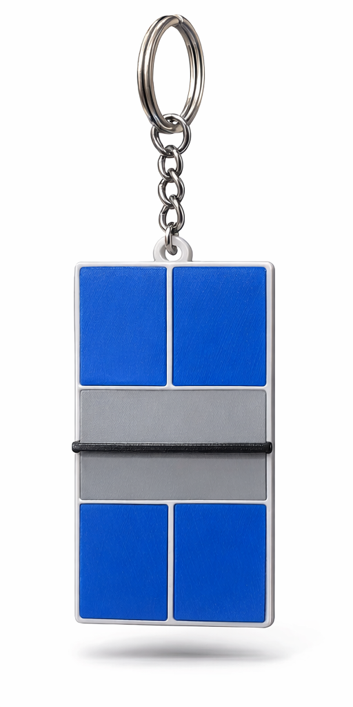 Pickleball Court Keychain